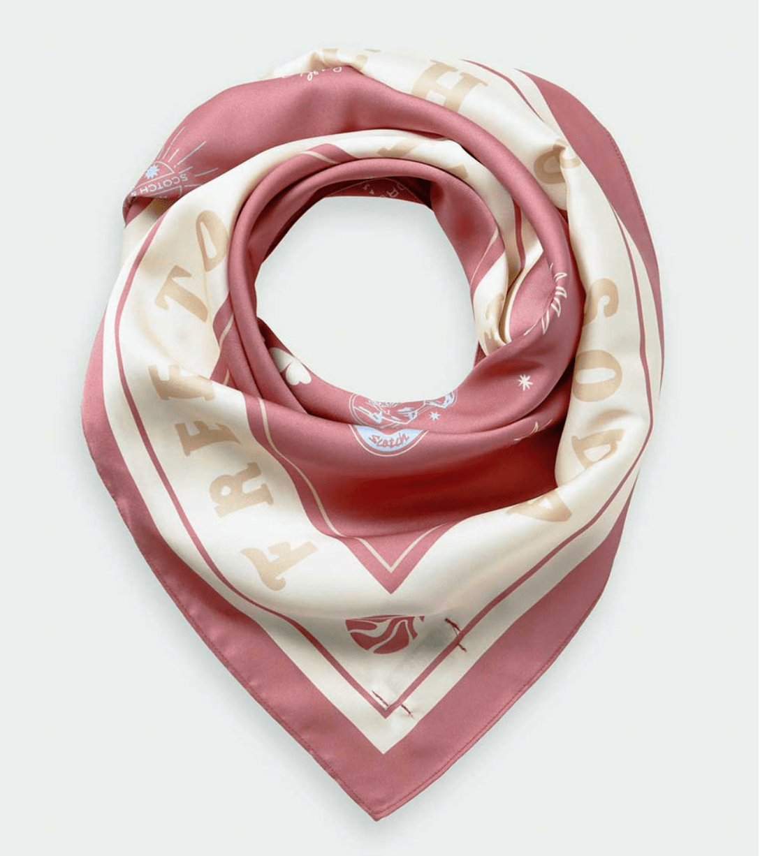 Flower Show Neck Scarf White - Zjoosh